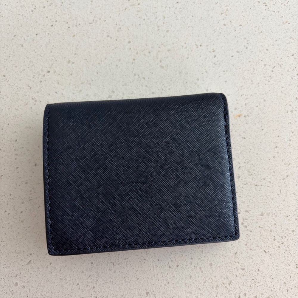 Lauren Ralph Lauren Navy and Cream Striped Leather Wallet - Picture 4 of 6